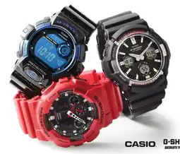 JC Penney Casio G-Shock men's black or red strap offer