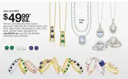 JC Penney Genuine, simulated &/or lab-created gemstone§‡ offer