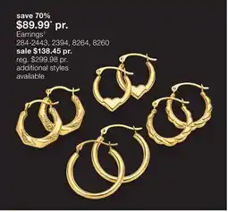 JC Penney Earrings‡ offer