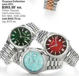 JC Penney Citizen Tsuyosa men's silver-tone offer