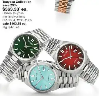 JC Penney Citizen Tsuyosa men's silver-tone offer