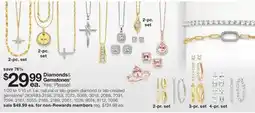 JC Penney 1/20 to 1/10 ct. t.w. natural or lab-grown diamond or lab-created gemstone§ offer