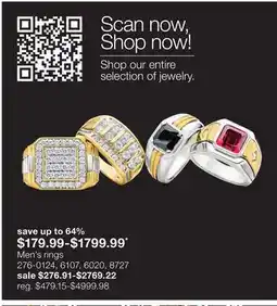JC Penney Men's rings offer