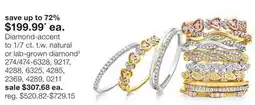 JC Penney Diamond-accent to 1/7 ct. t.w. natural or lab-grown diamond‡ offer