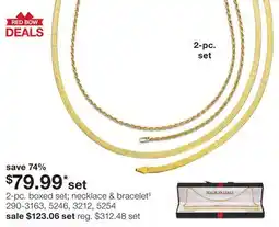 JC Penney 2-pc. boxed set necklace & bracelet§ offer