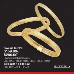 JC Penney Stretch mesh bracelets‡ offer