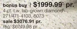 JC Penney 4 ct. t.w. lab-grown diamond◊ offer