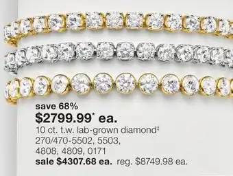 JC Penney 10 ct. t.w. lab-grown diamond‡ offer
