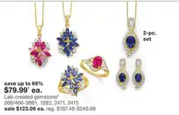 JC Penney Lab-created gemstone§ offer