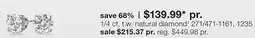 JC Penney 1/4 ct. t.w. natural diamond‡ offer