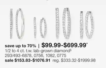 JC Penney 1/2 to 4 ct. t.w. lab-grown diamond§ offer