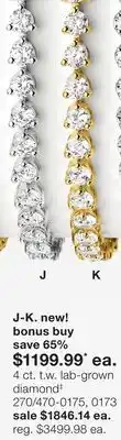 JC Penney 4 ct. t.w. lab-grown diamond‡ offer