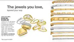JC Penney 1/3 to 2 ct. t.w. lab-grown diamond‡ or 1/10 to 5 ct. t.w lab-grown diamond§ offer