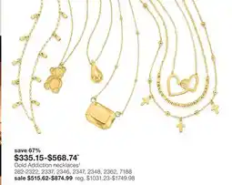 JC Penney Gold Addiction necklaces‡ offer