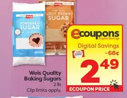 Weis Markets Weis Quality Baking Sugars offer