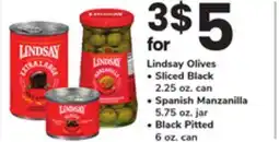 ACME Lindsay Olives Sliced Black 2.25 oz. can Spanish Manzanilla 5.75 oz. jar Black Pitted 6 oz. can offer