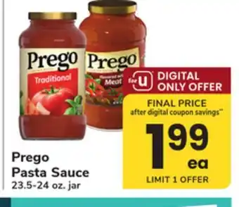 ACME Prego Pasta Sauce offer