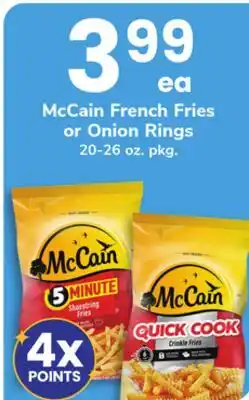 ACME McCain French Fries or Onion Rings offer
