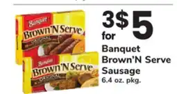 ACME Banquet Brown'N Serve Sausage offer