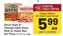 ACME Gino's East of Chicago Style Deep Dish or Home Run Inn Pizza offer