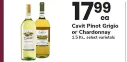 ACME Cavit Pinot Grigio or Chardonnay offer