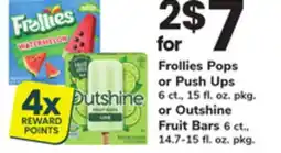 ACME Frollies Pops or Push Ups 6 ct., 15 fl. oz. pkg. or Outshine Fruit Bars 6 ct., 14.7-15 fl. oz. pkg offer
