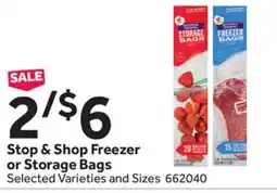 Stop&Shop Stop & Shop Freezer or Storage Bags offer