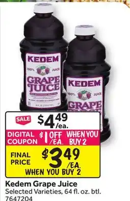 Stop&Shop Kedem Grape Juice offer