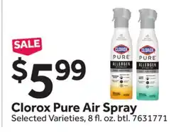 Stop&Shop Clorox Pure Air Spray offer