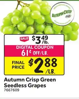 Stop&Shop Autumn Crisp Green Seedless Grapes offer