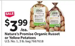 Stop&Shop Nature's Promise Organic Russet or Yellow Potatoes offer