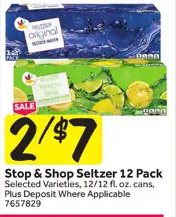 Stop&Shop Stop & Shop Seltzer offer