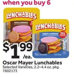 Stop&Shop Oscar Mayer Lunchables offer