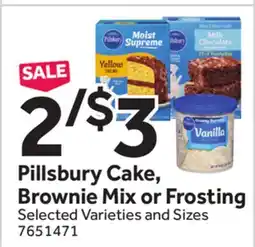 Stop&Shop Pillsbury Cake, Brownie Mix or Frosting offer