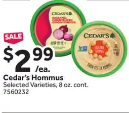 Stop&Shop Cedar's Hommus offer