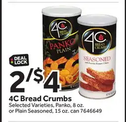 Stop&Shop 4C Bread Crumbs offer