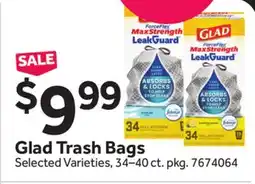 Stop&Shop Glad Trash Bags offer