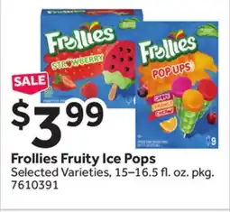 Stop&Shop Frollies Fruity Ice Pops offer