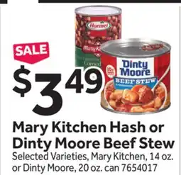 Stop&Shop Mary Kitchen Hash or Dinty Moore Beef Stew offer