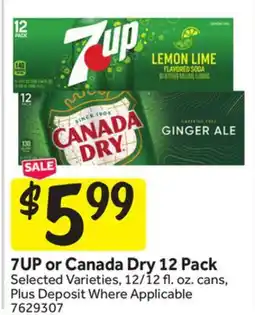 Stop&Shop 7UP or Canada Dry offer