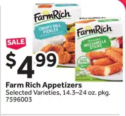 Stop&Shop Farm Rich Appetizers offer