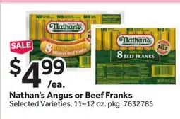 Stop&Shop Nathan's Angus or Beef Franks offer