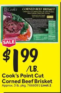Stop&Shop Cook's Point Cut Corned Beef Brisket offer