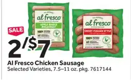 Stop&Shop Al Fresco Chicken Sausage offer