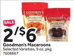 Stop&Shop Goodman's Macaroons offer