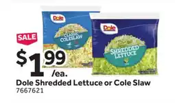 Stop&Shop Dole Shredded Lettuce or Cole Slaw offer