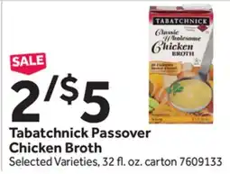 Stop&Shop Tabatchnick Passover Chicken Broth offer