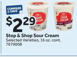 Stop&Shop Stop & Shop Sour Cream offer