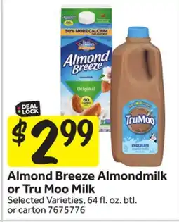 Stop&Shop Almond Breeze Almondmilk or Tru Moo Milk offer