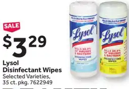 Stop&Shop Lysol Disinfectant Wipes offer